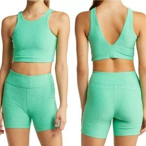 Outdoor Voices Women's Size XS Green Athletic Workout Venus Crop Tank Top